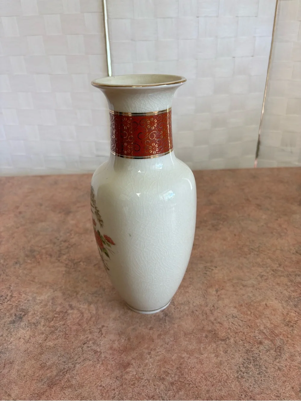 Vintage Japanese Satsuma porcelain vase